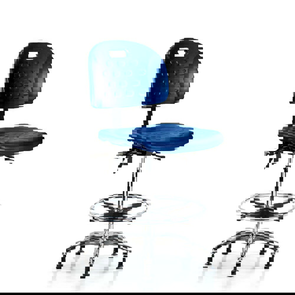 Task Chair: Polyurethane, Blue